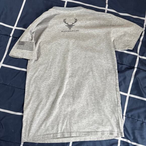 Bucked Up Gray Graphic T-Shirt - Size S - Picture 2 of 5